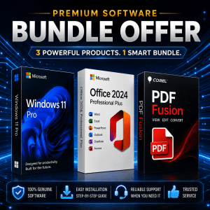 Bundle Offer ~ Win 11 Pro + Office 2024 Pro Plus + Corel PDF Fusion